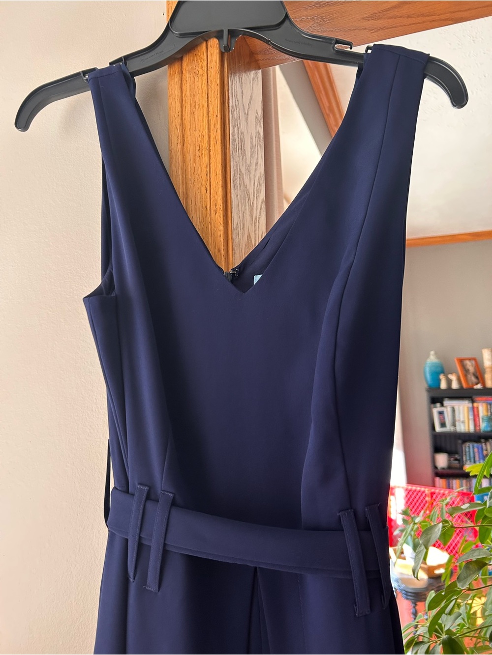 ANTONIO MELANI Navy V-Neck Jumpsuit